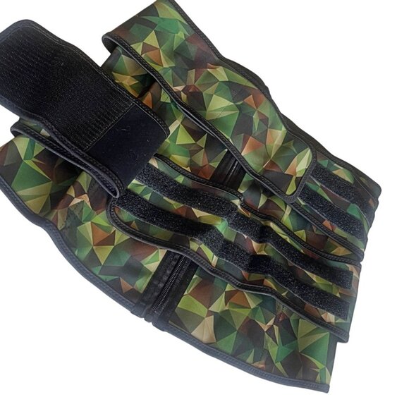 Plus Size Latex Army Camo Print Double Belts High Compression Waist Trainer 3XL - Picture 6 of 8